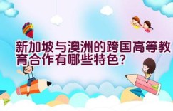 新加坡与澳洲的跨国高等教育合作有哪些特色？