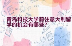 青岛科技大学前往意大利留学的机会有哪些？