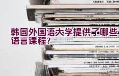 韩国外国语大学提供了哪些语言课程？