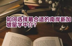 如何选择最合适的南岸新加坡留学中介？