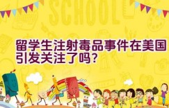 留学生注射毒品事件在美国引发关注了吗？