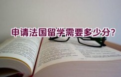 申请法国留学需要多少分？