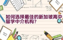 如何选择最佳的新加坡高中留学中介机构？