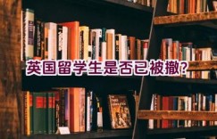 “英国留学生是否已被撤？”