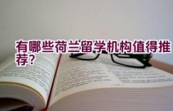 有哪些荷兰留学机构值得推荐？