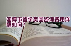 淄博市留学美国咨询费用详情如何？