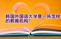 韩国外国语大学是一所怎样的教育机构？