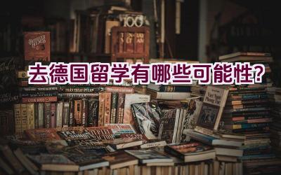 去德国留学有哪些可能性？插图