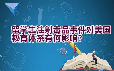 留学生注射毒品事件对美国教育体系有何影响？插图